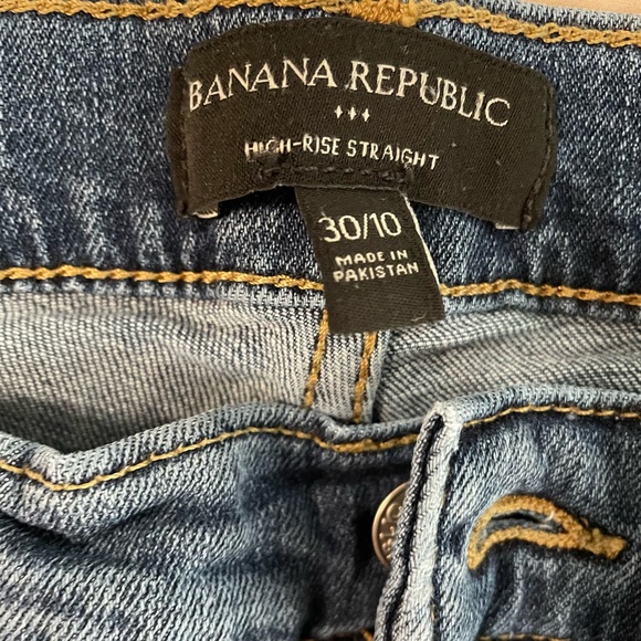 Banana Republic High Rise Straight Jeans - Picture 3 of 7